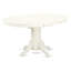 Ensemble de table de salle à manger 7 pièces composé d'une table de salle à manger ovale avec rallonge papillon et de 6 chaises de salle à manger en similicuir, blanc lin-1810048203-1854146891-1796787916