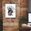 «Geisha Under Umbrella» par Pechane, art mural sur toile-1114273465
