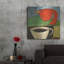 «Coffee and Red Bird» par Tim Nyberg, art mural en métal-196758608