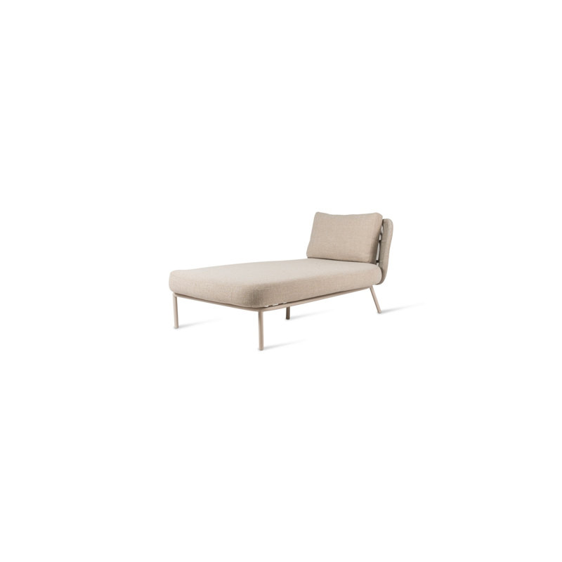 Kodo Modular Chaise Longue Quick Ship Set Almond