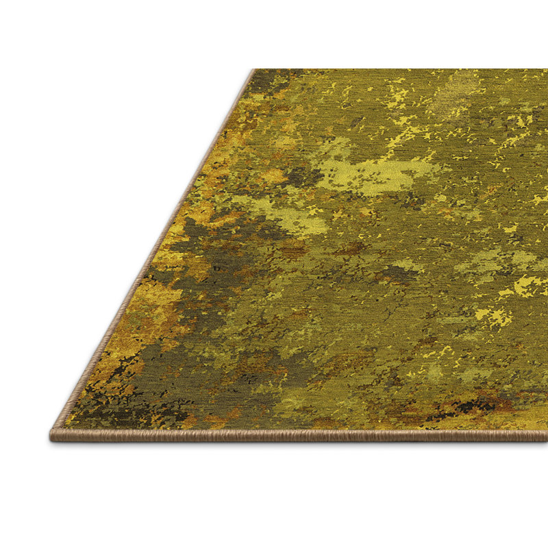 Tapis jaunes modernes Mid-Century 2614