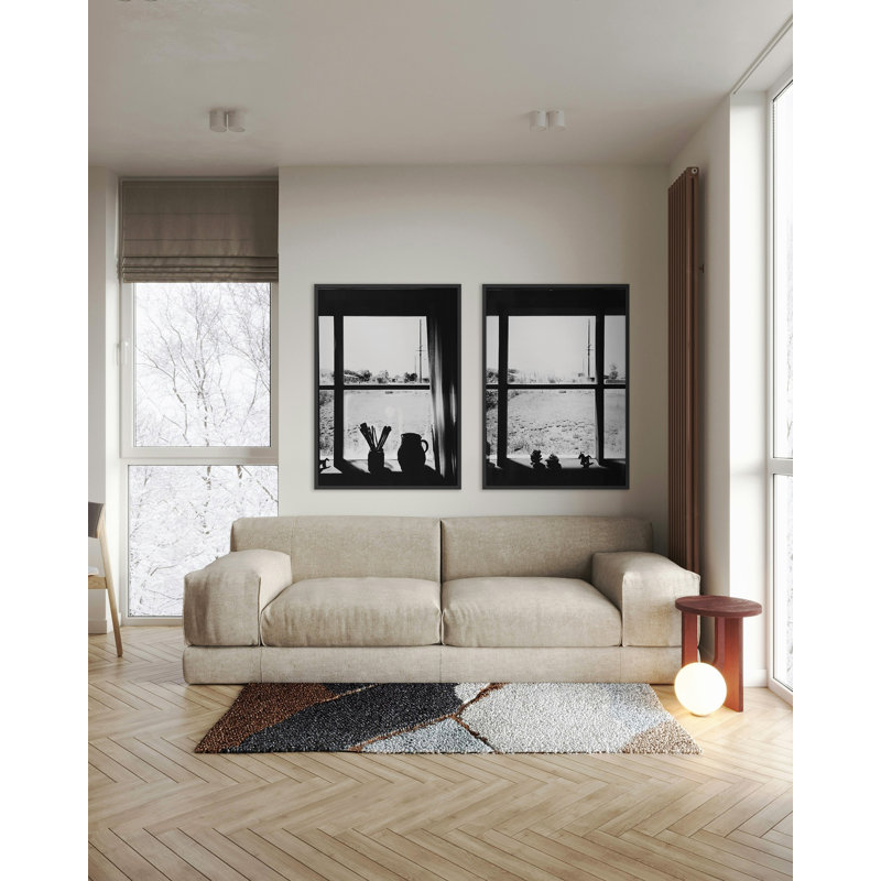 Window Gazes 32 Print by Andy Mattern, 42" H x 30" W, Black