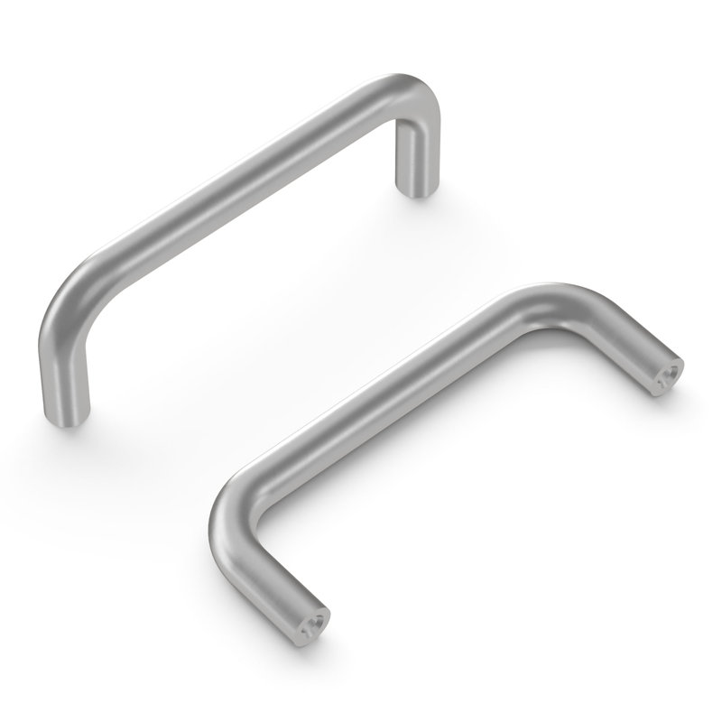 Poignée de câble 3 po, 4", Chrome satiné