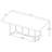 Savona Grey Faux Marble Rectangular Dining Table