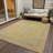Vexira Wheat Washable Indoor-Outdoor Rug - LOOMLAN-29974836