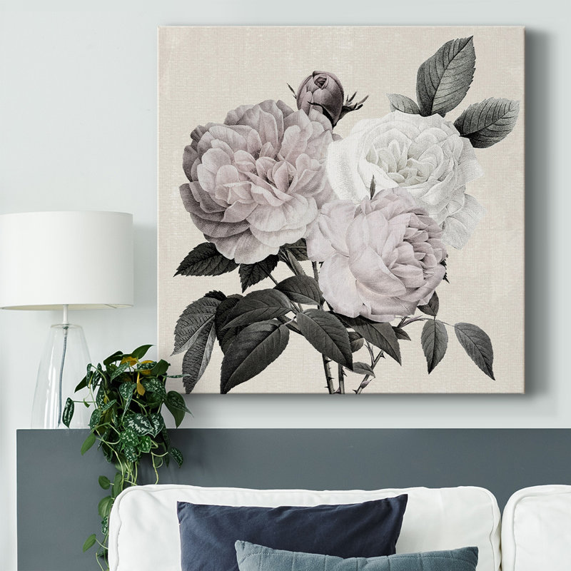 Aura botanique I sur toile, H 16 po x l 16 po