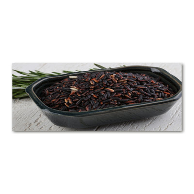 Wild Rice In A Bowl - Wrapped Canvas Print