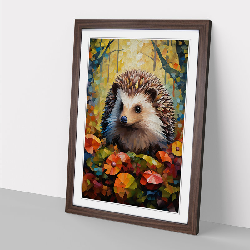 Hedgehog Cubism - Framed Print
