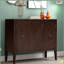Buffet de rangement réglable avec 3 poignées rétro en métal et 4 pieds-9610993
