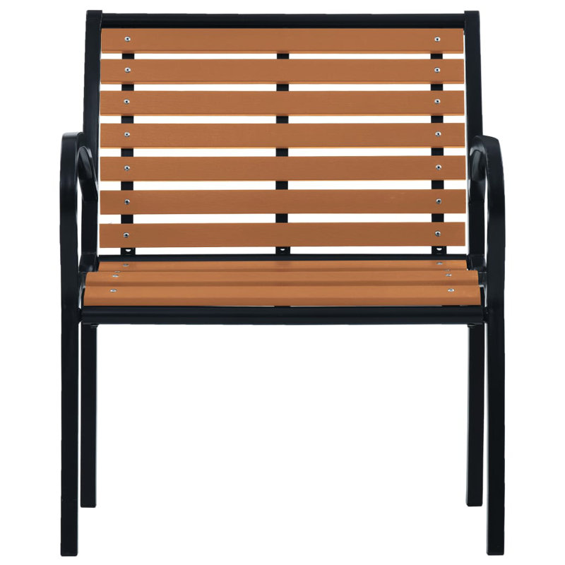 Chaise d'appoint empilable Braith, Brun