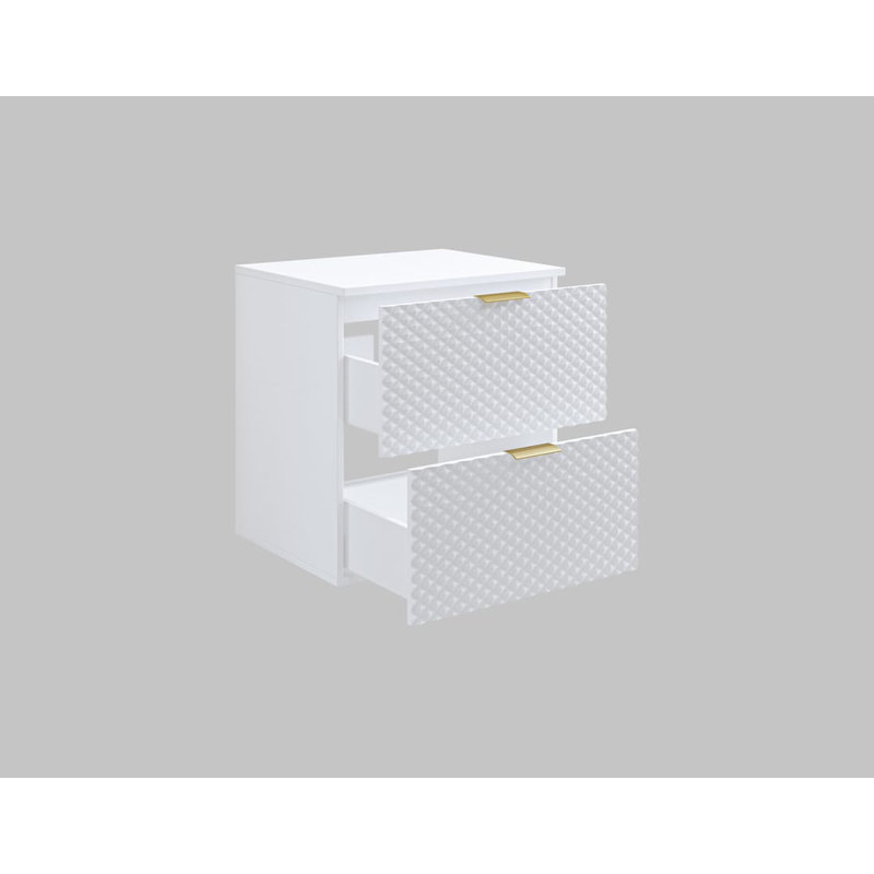 Ahria 60mm Single Bathroom Vanity, Matte White