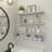 Floating Shelves For Wall 24 Inch With Cube Shelf, Wall Shelves With Metal Rail For Bathroom Decor, Bathroom Organizers And Storage, Over Toilet Shelves For Bathroom, Toilet Paper-163784075