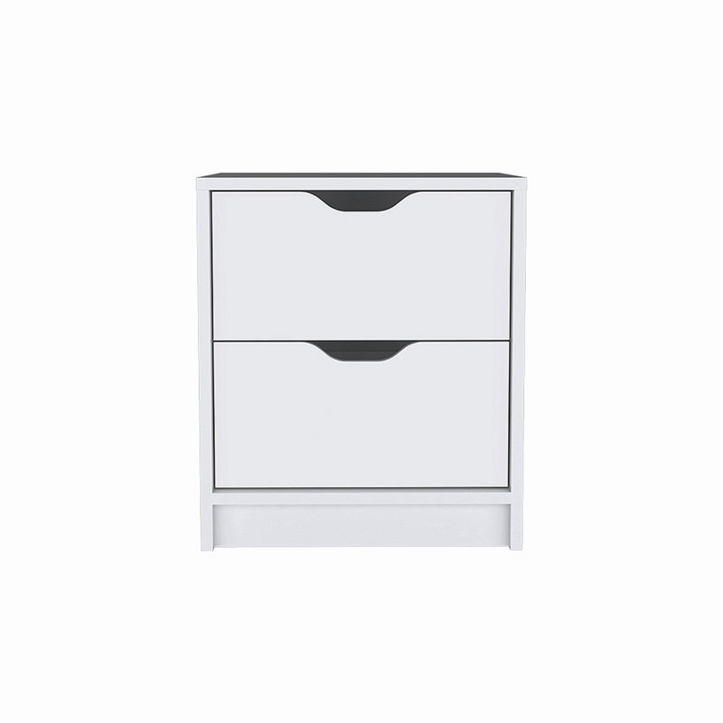 Mackensy 14.29'' W Particle Board Nightstand, White