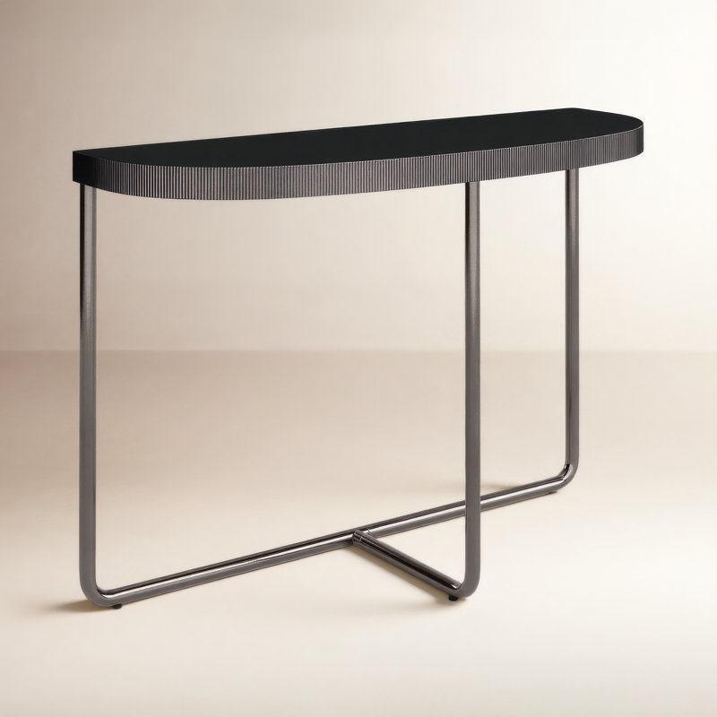 Athea Modern Console Table, Black