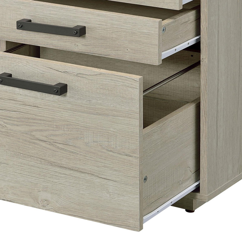 Classeur 3 tiroirs gris