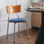 Ensemble de 2 chaises d'appoint 16,14 po à dossier uni orange