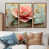 Toile avec cadre flottant brun