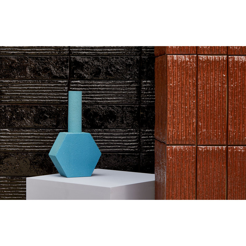 Chamotte Linea 3"x9", Nera