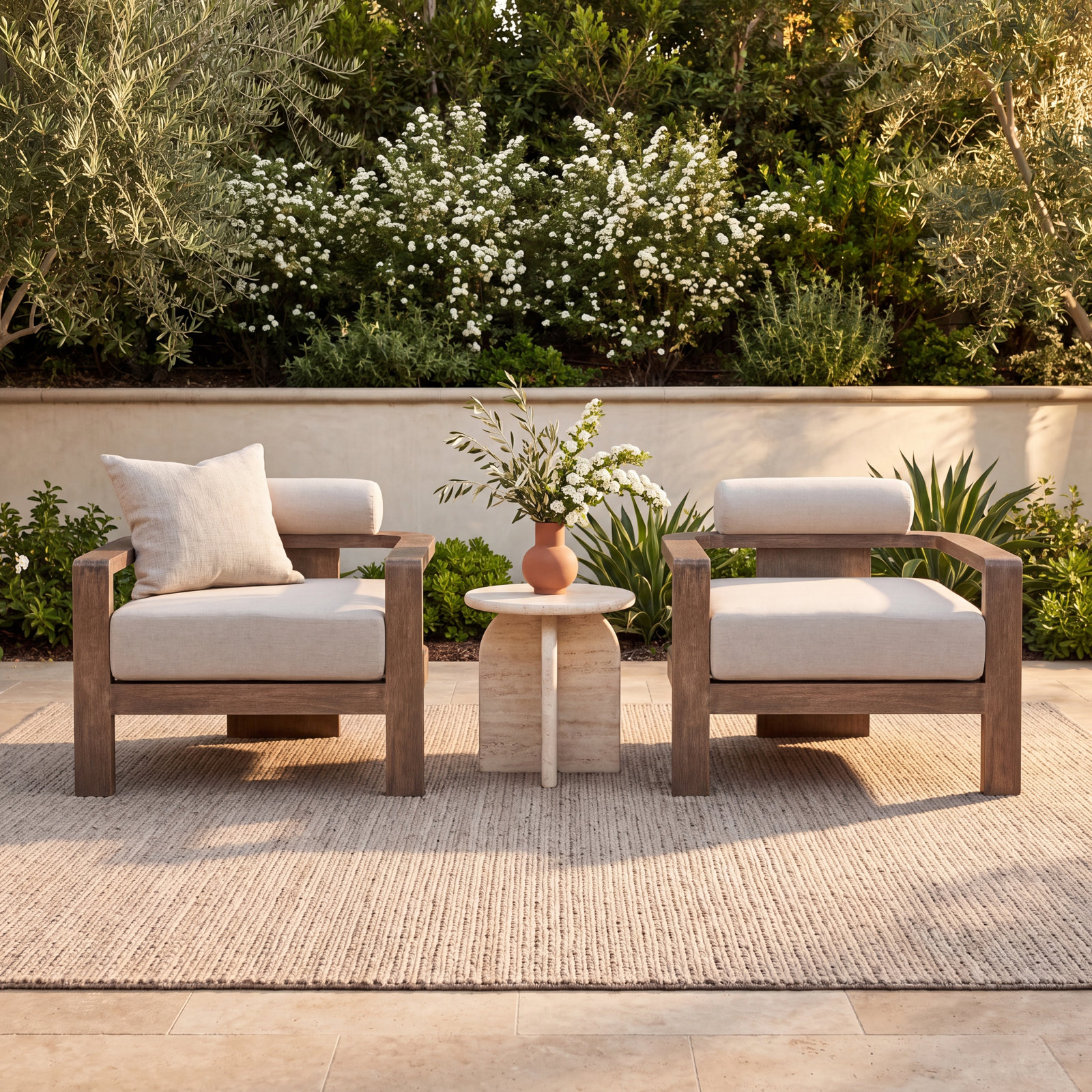 Chaudry Wood Outdoor Lounge Chair