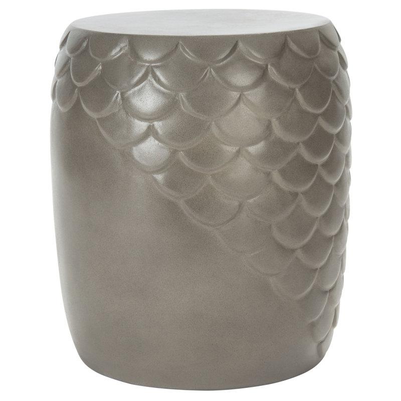 Tabouret décoratif en béton Mamie, gris