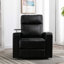 Siège de cinéma individuel inclinable électrique en similicuir de 33,1 po de largeur avec porte-gobelets (ensemble de 4)-210403084