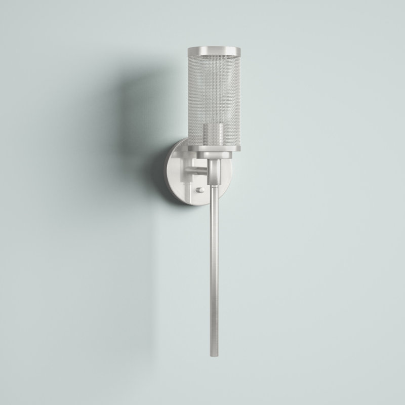 Emilia Steel Wallchiere, Brushed Nickel