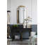 Console 47,2 x 15,7 x 31,9 po en bois noir avec accents dorés