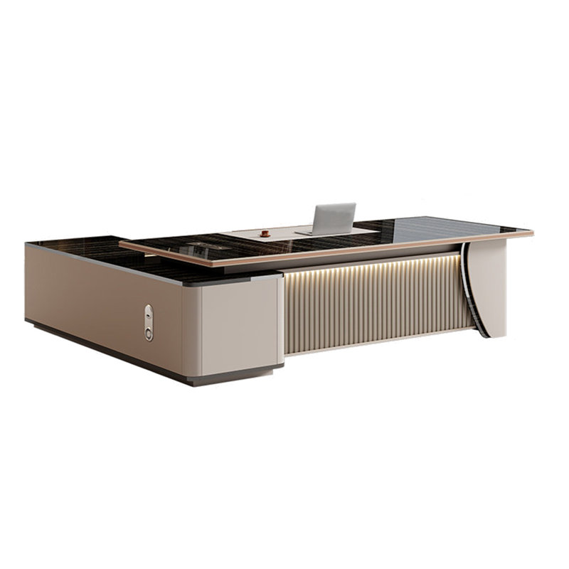 Bureau de direction en L 110,24 po, H 29,53 po x l 110,24 po x P 62,99 po