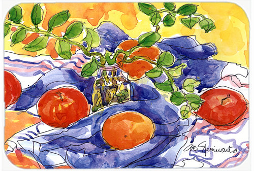 Caroline's Treasures Apples Glass Cutting Board