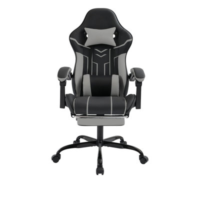 Chaise de jeu, chaise d'ordinateur Chaise ergonomique avec repose-pieds Chaise de bureau Chaise d'ordinateur ergonomique avec dossier lombaire