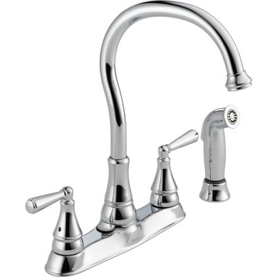 Griffen Double Handle Kitchen Faucet with Spray