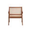 Fauteuil d'appoint en rotin et finition naturelle Velentina