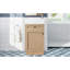 Évier en résine durable, armoire en MDF avec poignées en zinc élégantes pour les petites salles de bain - style rustique