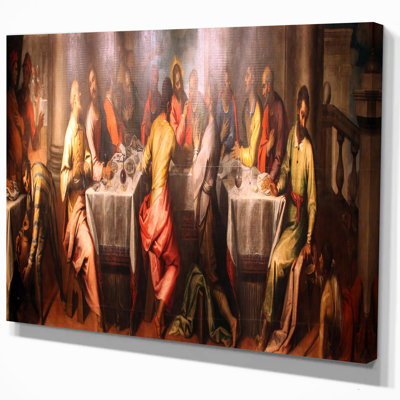 « leonardo de vinci »-cène classique-impression d’art graphique sur toile tendue