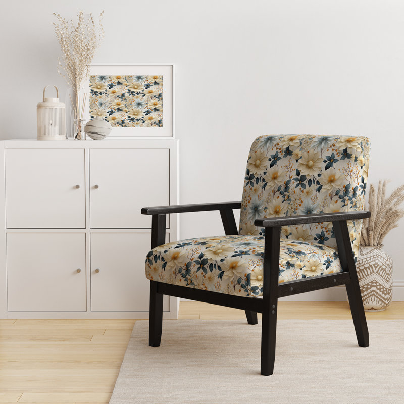 Fauteuil d'appoint rembourré Earthy Elegance