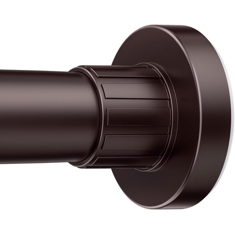 Tringle de rideau de douche à ressort à tension réglable - tringle télescopique en acier inoxydable sans perçage, antirouille et antidérapante pour une utilisation multi-scène