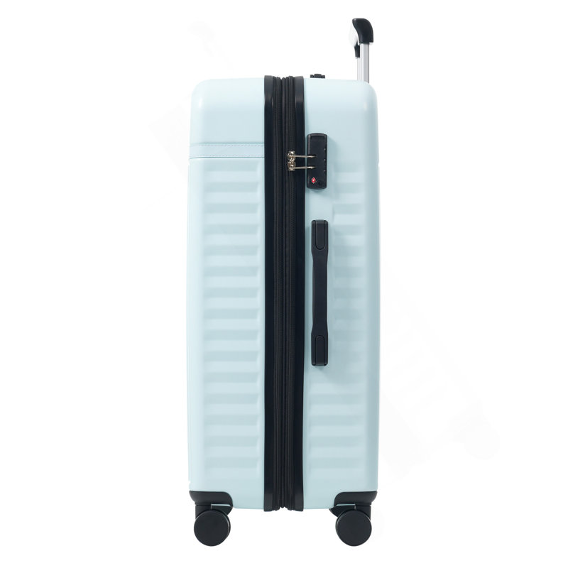Ensemble de bagage 5 pièces, valise de transport rigide, bagage extensible avec sacs de voyage, roulettes, verrou TSA