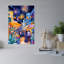 Mexican Life Mexican Festival 2 Colorful Vibrant Abstract City Architecture Wall Art Print 1 Piece Wrapped Canvas Wall Art-1856820935