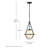 Colby Small Globe Pendant Light with Cased Opal Glass-431152845