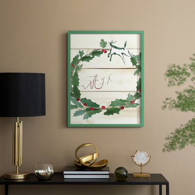 «Christmas Holiday», art encadré DCC-XXVI, bois massif