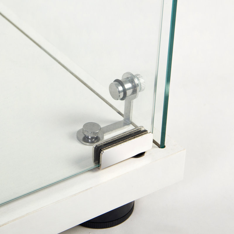 Vitrine à une porte avec 3 tablettes, White