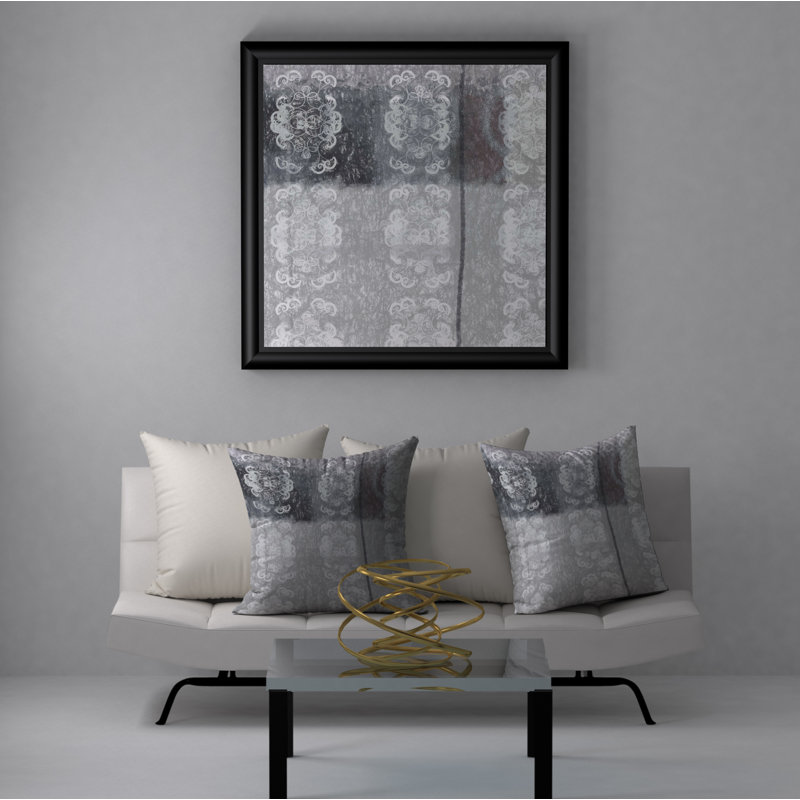 Abstract Throw Pillow, 18" x 18"