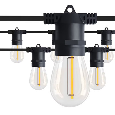 Xamora Outdoor 1 - Bulb 576'' Plug-in Fairy String Light Christmas Decorations End to End Connectable