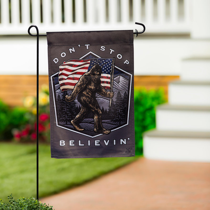 Drapeau de jardin «Don't Stop Believin»