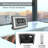 Atomic Clock With Outdoor And Indoor Temperature, 12.5 Inch Self-Setting Digital Clock Large Display, Battery Operated,(Silver And Metallic Grey)