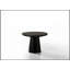 Ensemble de table basse, de bout et de console noir 3 pièces Jasper avec base piédestal durable et design élégant
