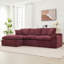 Canapé modulaire rembourré 107,9 po Cloud avec coussin double couche et poches latérales-590220676