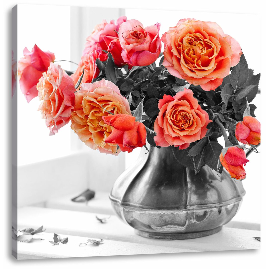 Leinwandbild Roses in a Vase