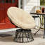 Fauteuil rond, fauteuil Papasan pivotant d'extérieur