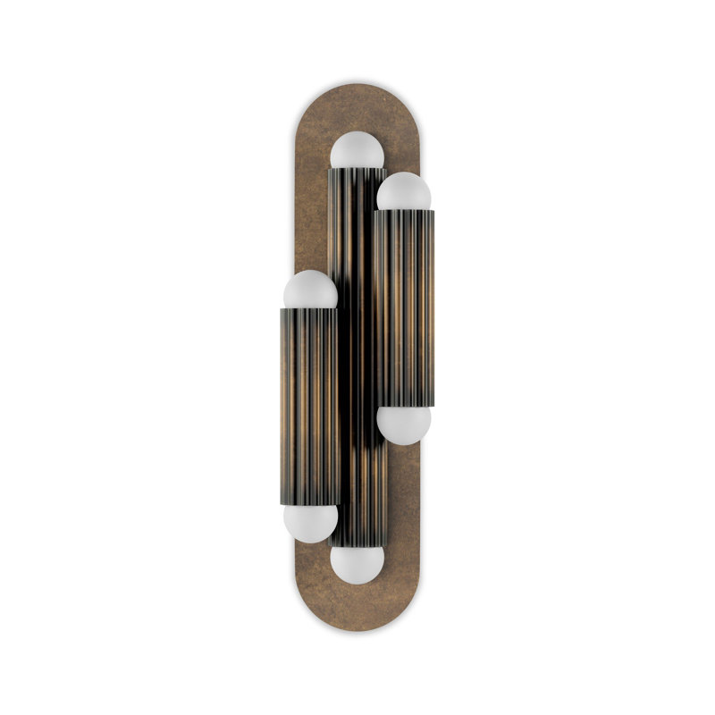 Vesta Triple Sconce, Heritage Bronze Brass